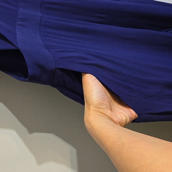 Anthropologie Maeve Viscose Souxanne Wide-Leg Apron Wide-Leg Jumpsuit - Picture 4 of 14